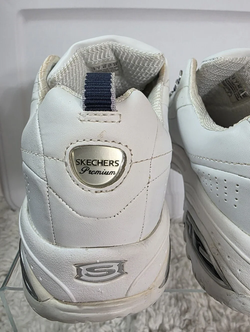 Skechers S Sport Off White Platform Chunky Sneaker, Size:10